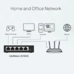 SWITCH TP-LINK 5 PUERTOS LS1005G GIGABIT 10/100/1000 MBPS. METAL - Imagen 4