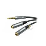 ADAPTADOR DE AUDIO UGREEN 1 3.5MM MACHO A 2 3.5MM HEMNBRA METAL 30619 - Imagen 3