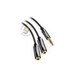 ADAPTADOR DE AUDIO UGREEN 1 3.5MM MACHO A 2 3.5MM HEMBRA P/N 20816 - Imagen 3