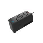 ESTABILIZADOR FORZA FVR-1222 2 USB 1200VA/600W 8 TOMAS BLACK