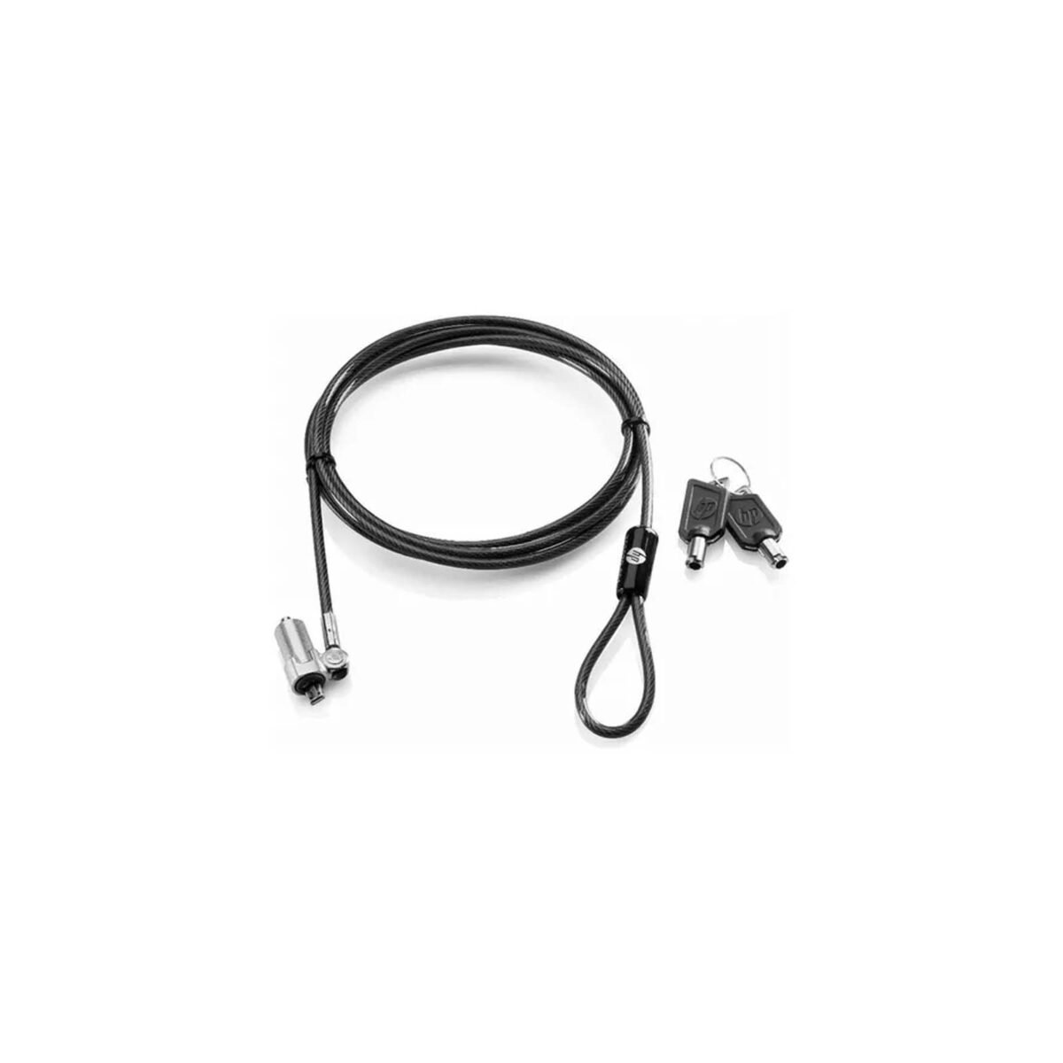 CABLE DE SEGURIDAD HP PC/LAPTOP CON LLAVE 10MM - Imagen 2